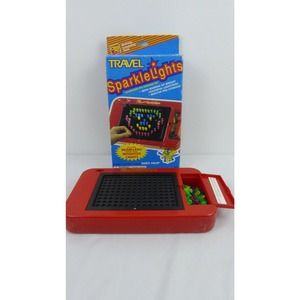 Ohio Art Sparkle Lights Up Pegs Car Travel Peg Toy Battery Operated